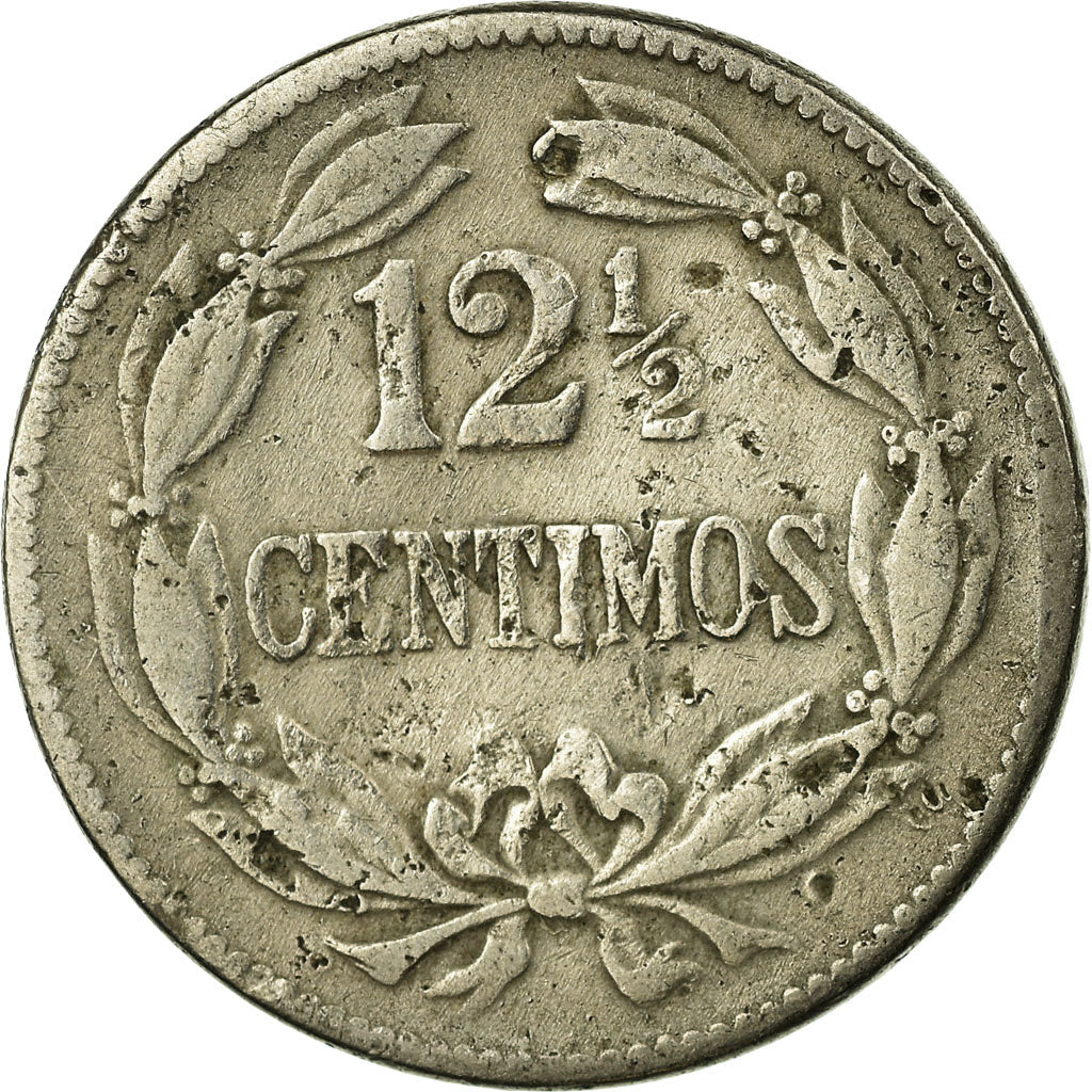 Coin, Venezuela, 12-1/2 Centimos, 1945, VF(30-35), Copper-nickel, KM:30a