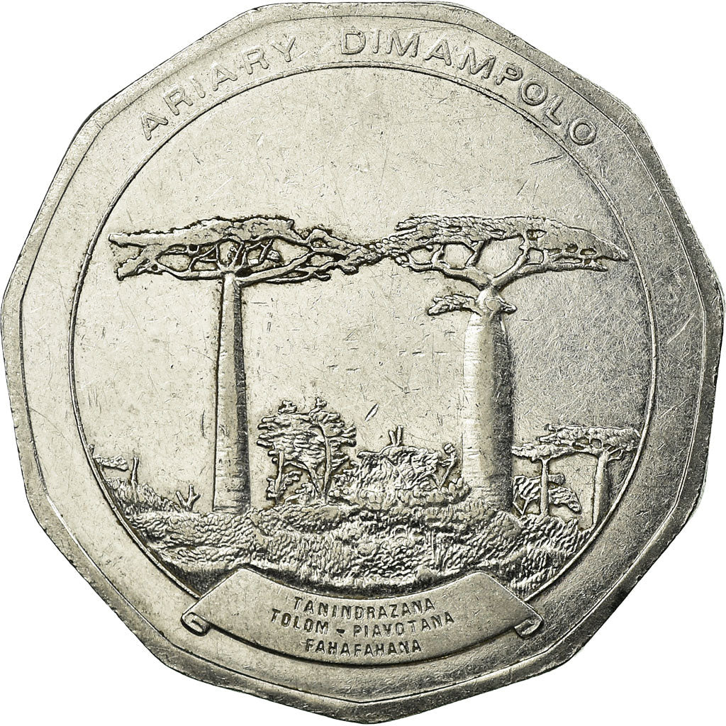 Monnaie, Madagascar, 50 Ariary, 1992, Paris, TTB, Stainless Steel, KM:20