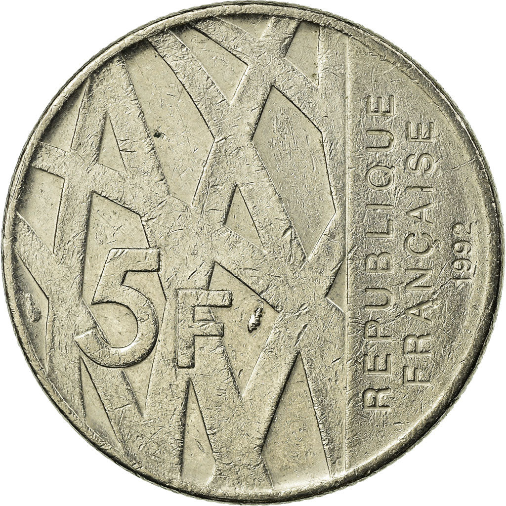 Coin, France, Mendès France, 5 Francs, 1996, Paris, EF(40-45), Nickel, KM:1006