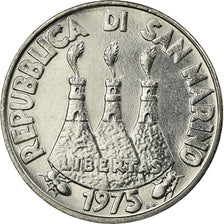 Moneta, San Marino, 50 Lire, 1975, Rome, BB, Acciaio, KM:45