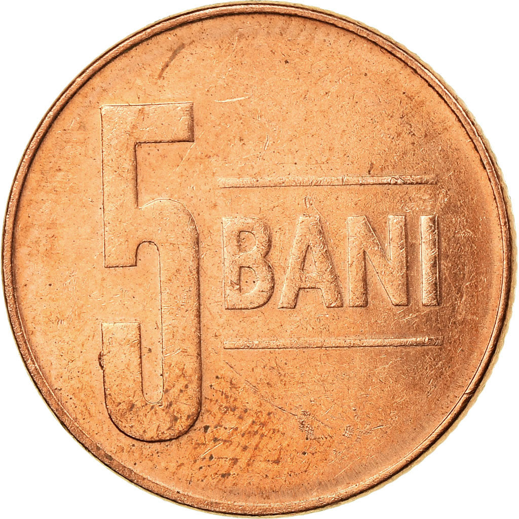 Moneta, Rumunia, 5 Bani, 2009, Bucharest, EF(40-45), Miedź platerowana stalą