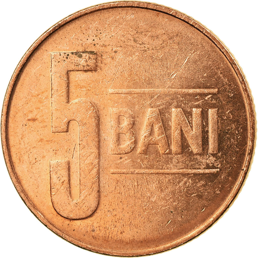 Moneda, Rumanía, 5 Bani, 2009, Bucharest, BC+, Cobre chapado en acero, KM:190