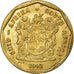 Moneda, Sudáfrica, 50 Cents, 1992, Pretoria, BC+, Bronce chapado en acero