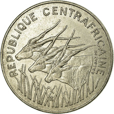 Moneda, República Centroafricana, 100 Francs, 1982, Paris, MBC, Níquel, KM:7