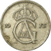 Moneta, Svezia, Gustaf VI, 25 Öre, 1973, MB+, Rame-nichel, KM:836