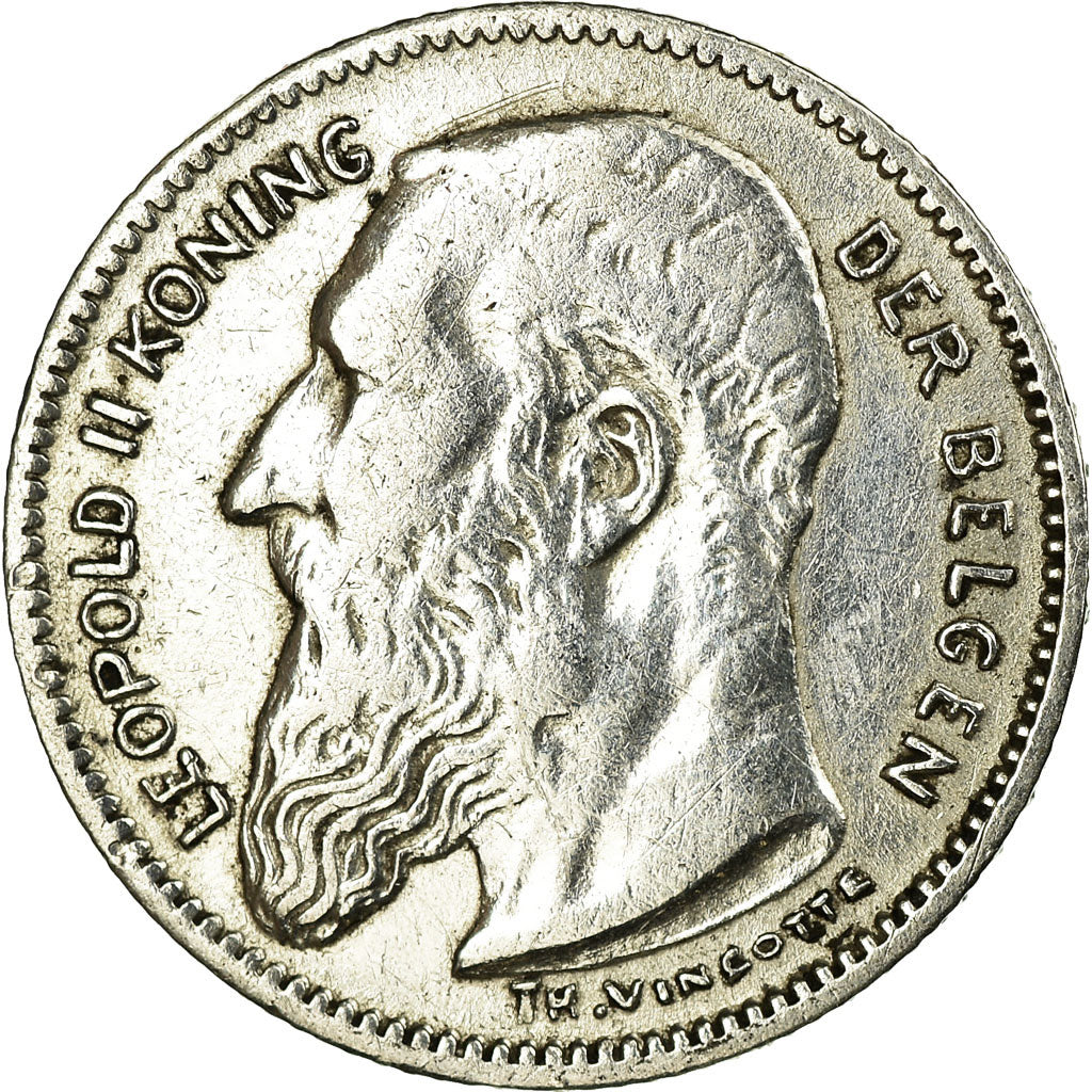 Monnaie, Belgique, 50 Centimes, 1907, TTB, Argent, KM:61.1