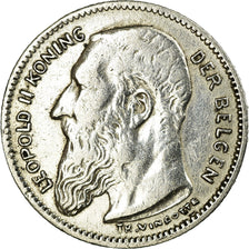 Monnaie, Belgique, 50 Centimes, 1907, TTB, Argent, KM:61.1