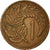 Moneta, Nowa Zelandia, Elizabeth II, Cent, 1967, EF(40-45), Bronze, KM:31.1