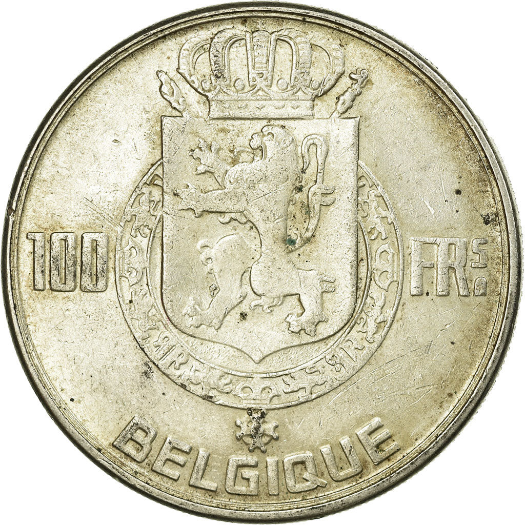 Coin, Belgium, 100 Francs, 100 Frank, 1950, VF(30-35), Silver, KM:138.1