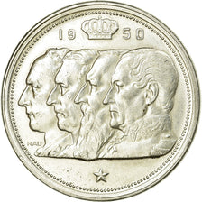 Coin, Belgium, 100 Francs, 100 Frank, 1950, EF(40-45), Silver, KM:138.1