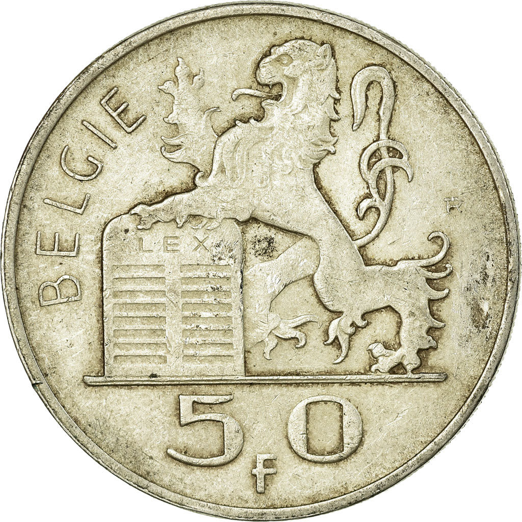 Coin, Belgium, 50 Francs, 50 Frank, 1948, VF(30-35), Silver, KM:137