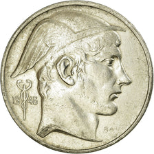 Monnaie, Belgique, 50 Francs, 50 Frank, 1948, TTB, Argent, KM:136.1
