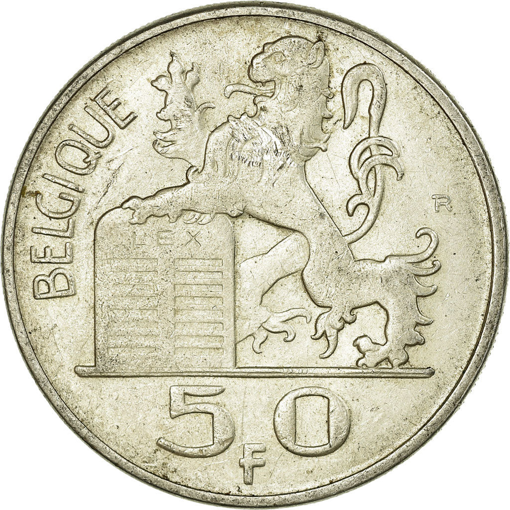 Coin, Belgium, 50 Francs, 50 Frank, 1949, VF(30-35), Silver, KM:136.1