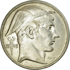 Coin, Belgium, 50 Francs, 50 Frank, 1949, EF(40-45), Silver, KM:136.1