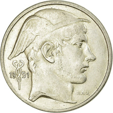 Coin, Belgium, 50 Francs, 50 Frank, 1951, EF(40-45), Silver, KM:137