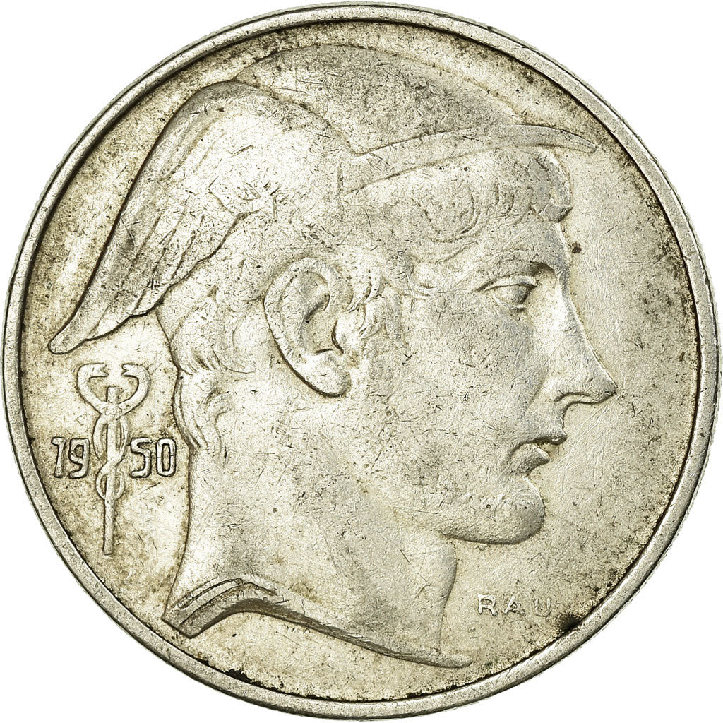 Coin, Belgium, 20 Francs, 20 Frank, 1950, VF(30-35), Silver, KM:140.1