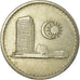 Moneda, Malasia, 20 Sen, 1979, Franklin Mint, MBC, Cobre - níquel, KM:4
