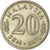Munten, Maleisië, 20 Sen, 1979, Franklin Mint, ZF, Copper-nickel, KM:4