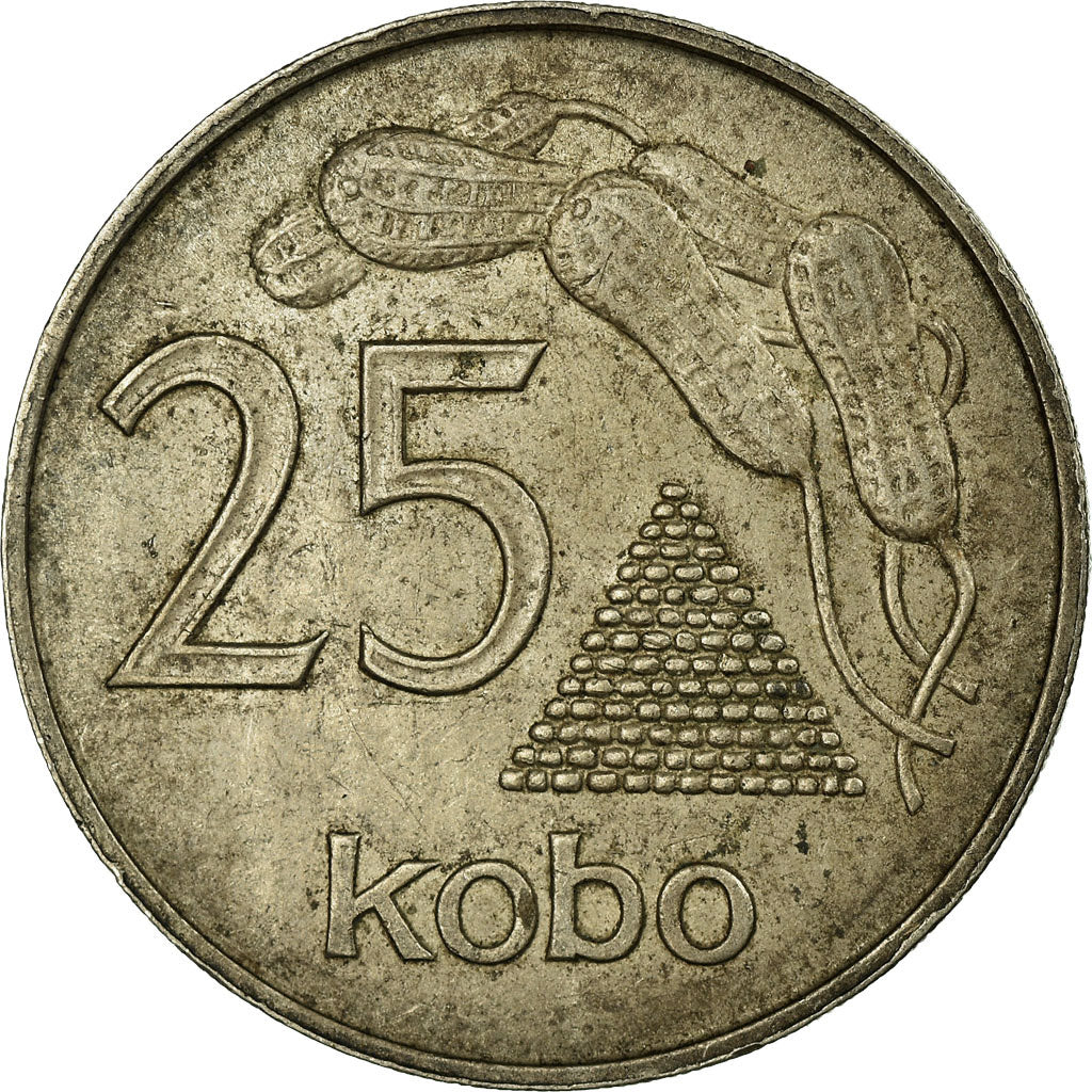 Coin, Nigeria, Elizabeth II, 25 Kobo, 1973, VF(30-35), Copper-nickel, KM:11
