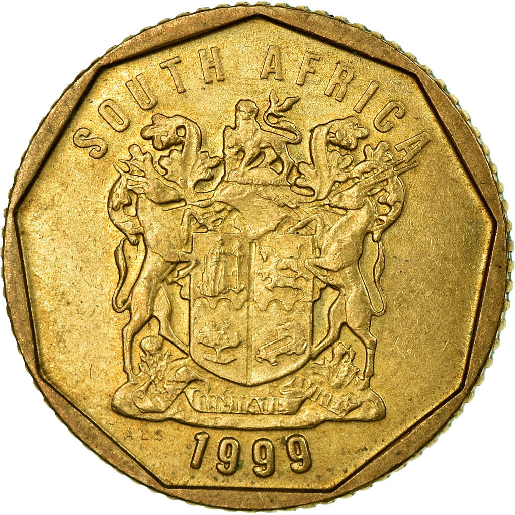 Monnaie, Afrique du Sud, 10 Cents, 1999, TTB, Bronze Plated Steel, KM:161