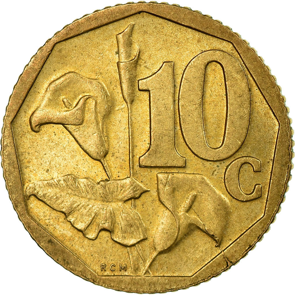 Monnaie, Afrique du Sud, 10 Cents, 1999, TTB, Bronze Plated Steel, KM:161