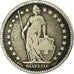 Coin, Switzerland, 2 Francs, 1875, Bern, VF(30-35), Silver, KM:21