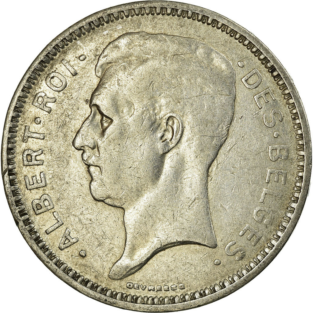Coin, Belgium, 20 Francs, 20 Frank, 1934, EF(40-45), Silver, KM:103.1