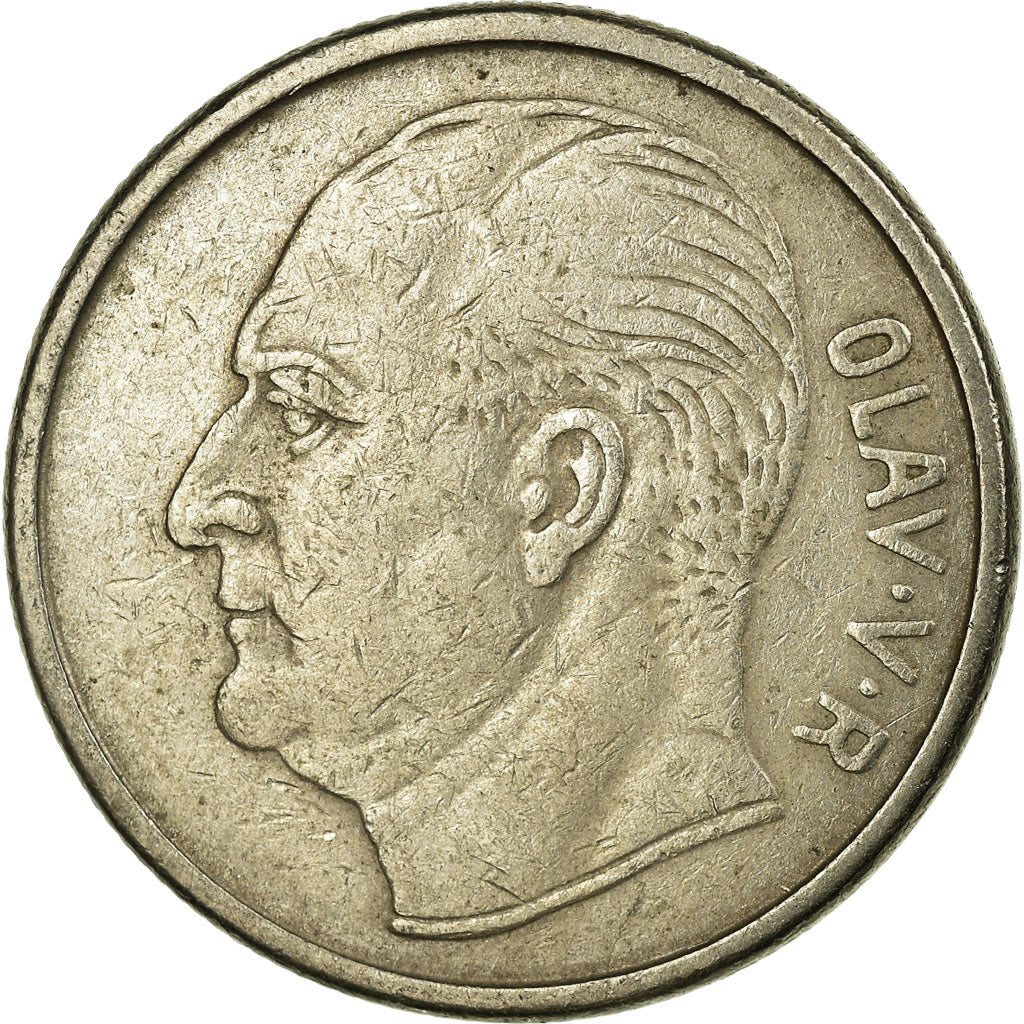 Coin, Norway, Olav V, Krone, 1960, EF(40-45), Copper-nickel, KM:409
