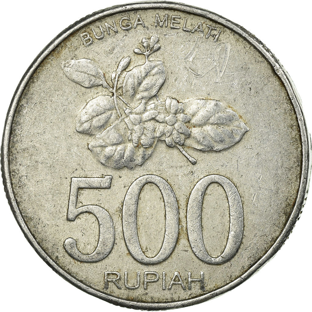 Munten, Indonesië, 500 Rupiah, 2003, Perum Peruri, FR+, Aluminium, KM:67
