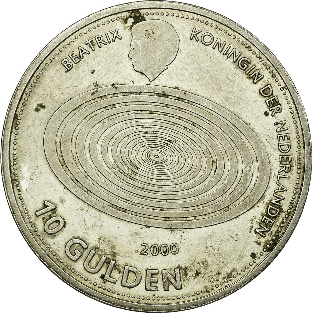 Moneta, Paesi Bassi, Beatrix, 10 Gulden, 1999, MB+, Argento, KM:228