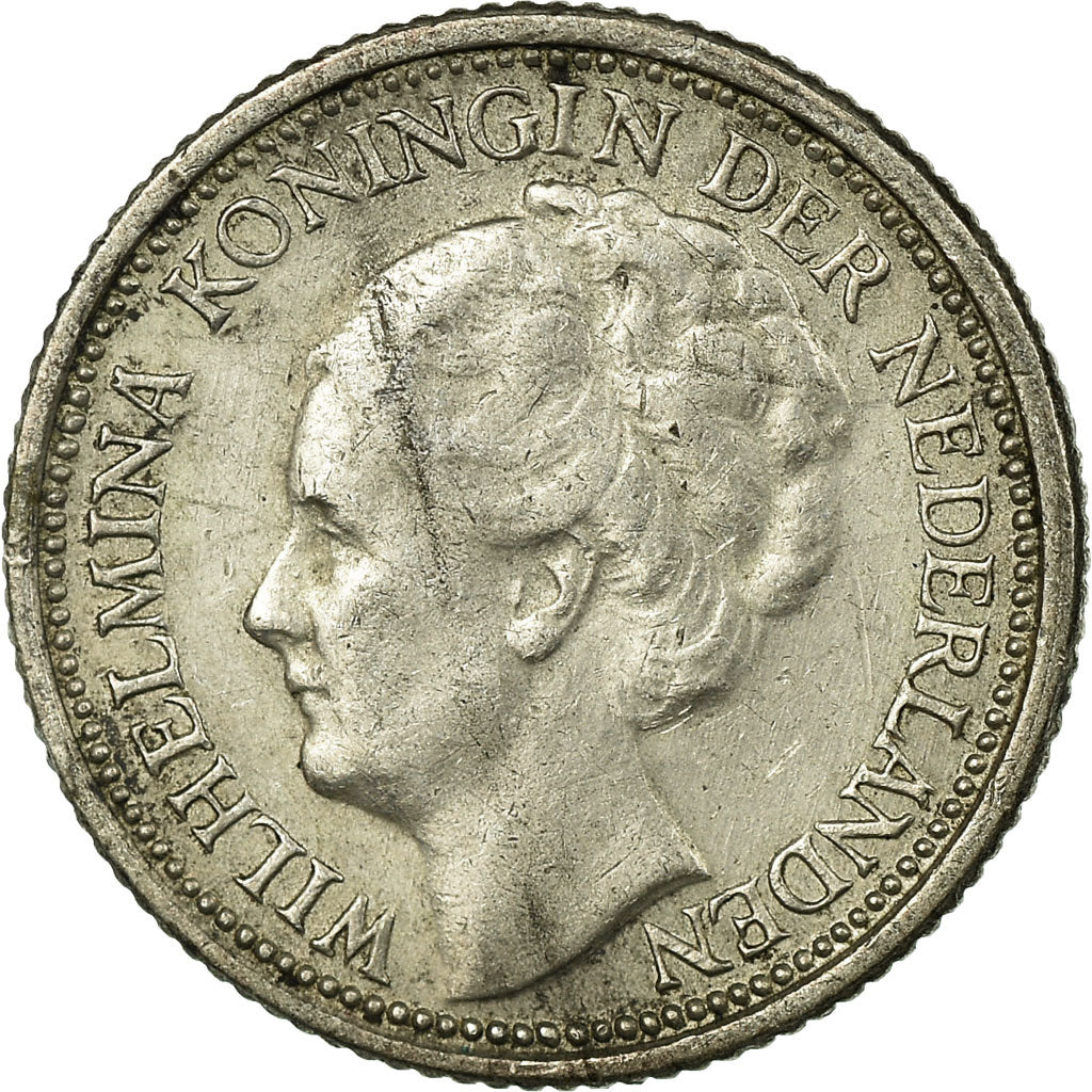 Coin, Netherlands, Wilhelmina I, 10 Cents, 1941, VF(30-35), Silver, KM:163