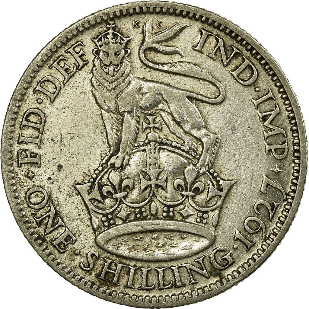 Moneta, Gran Bretagna, George V, Shilling, 1927, BB, Argento, KM:829