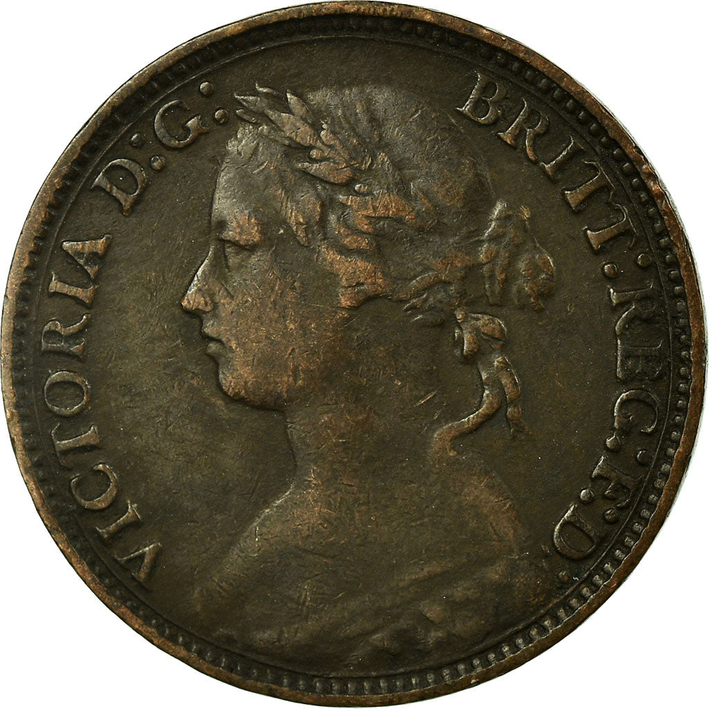 Coin, Great Britain, Victoria, Farthing, 1879, VF(30-35), Bronze, KM:753