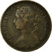 Coin, Great Britain, Victoria, Farthing, 1879, VF(30-35), Bronze, KM:753