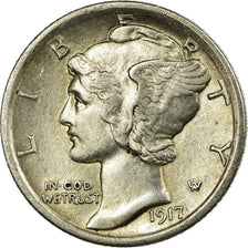 Moneta, Stati Uniti, Mercury Dime, Dime, 1917, U.S. Mint, Philadelphia, BB