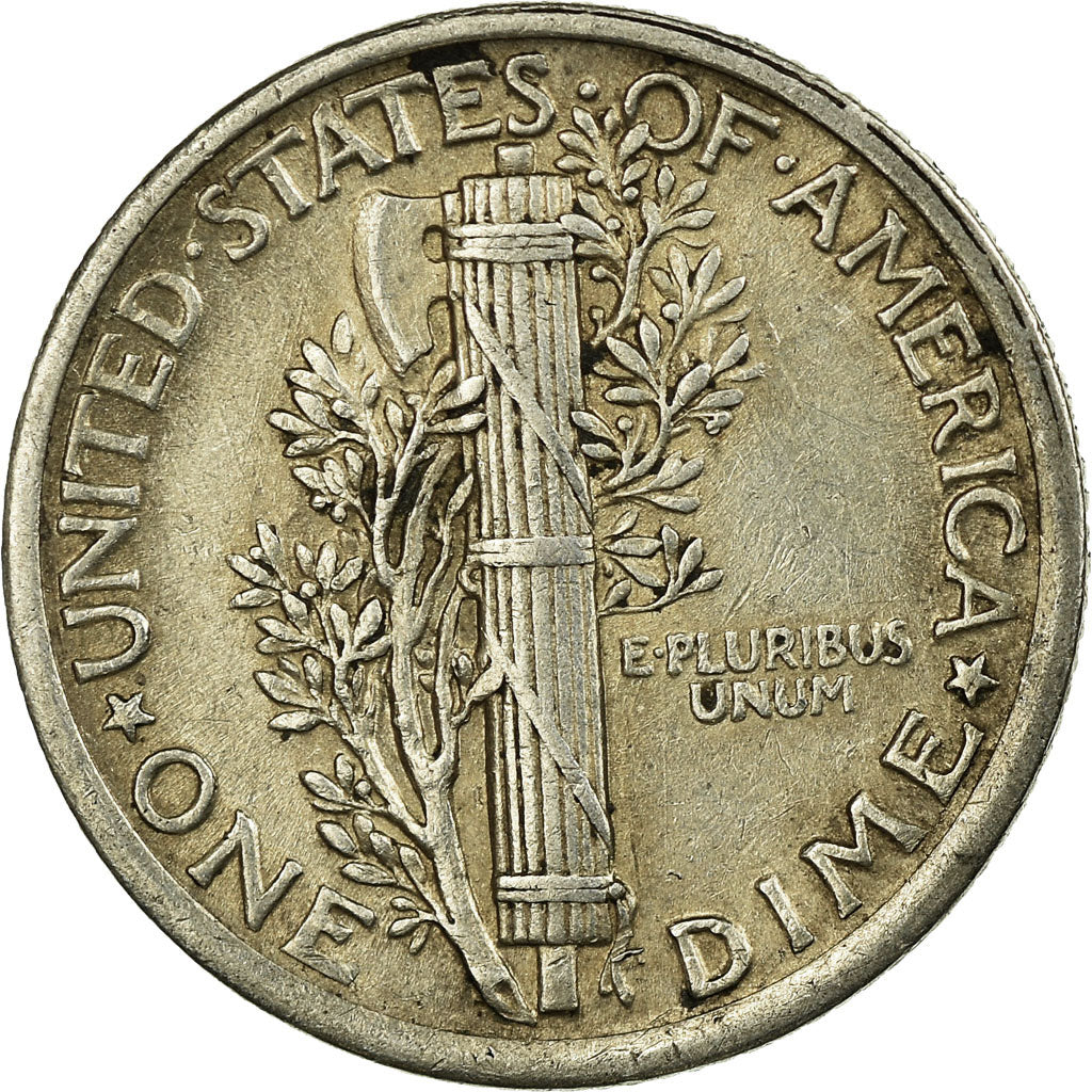 Moneta, Stati Uniti, Mercury Dime, Dime, 1917, U.S. Mint, Philadelphia, BB