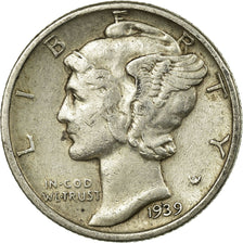 Moneta, Stati Uniti, Mercury Dime, Dime, 1939, U.S. Mint, Philadelphia, BB