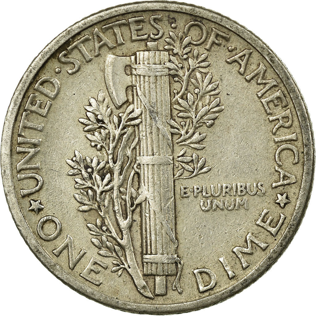Moneta, Stati Uniti, Mercury Dime, Dime, 1939, U.S. Mint, Philadelphia, BB