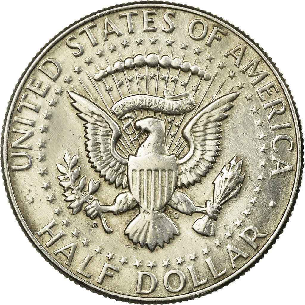 Coin, United States, Kennedy Half Dollar, Half Dollar, 1964, U.S. Mint, Denver