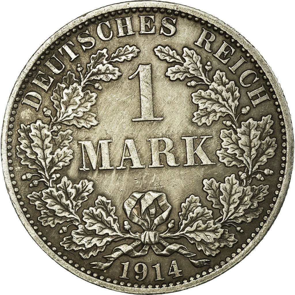 Coin, GERMANY - EMPIRE, Wilhelm II, Mark, 1914, Berlin, VF(30-35), Silver, KM:14
