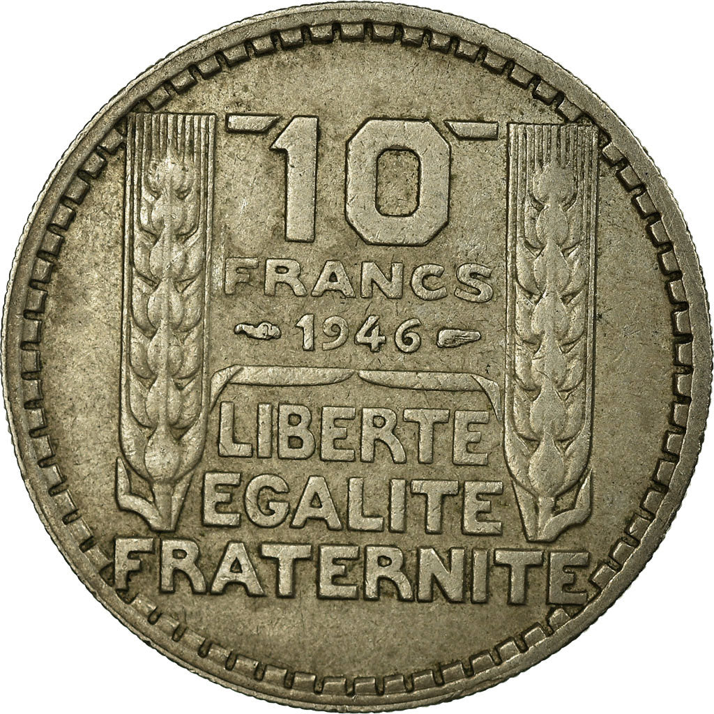 Coin, France, Turin, 10 Francs, 1946, Paris, EF(40-45), Copper-nickel, KM:908.1