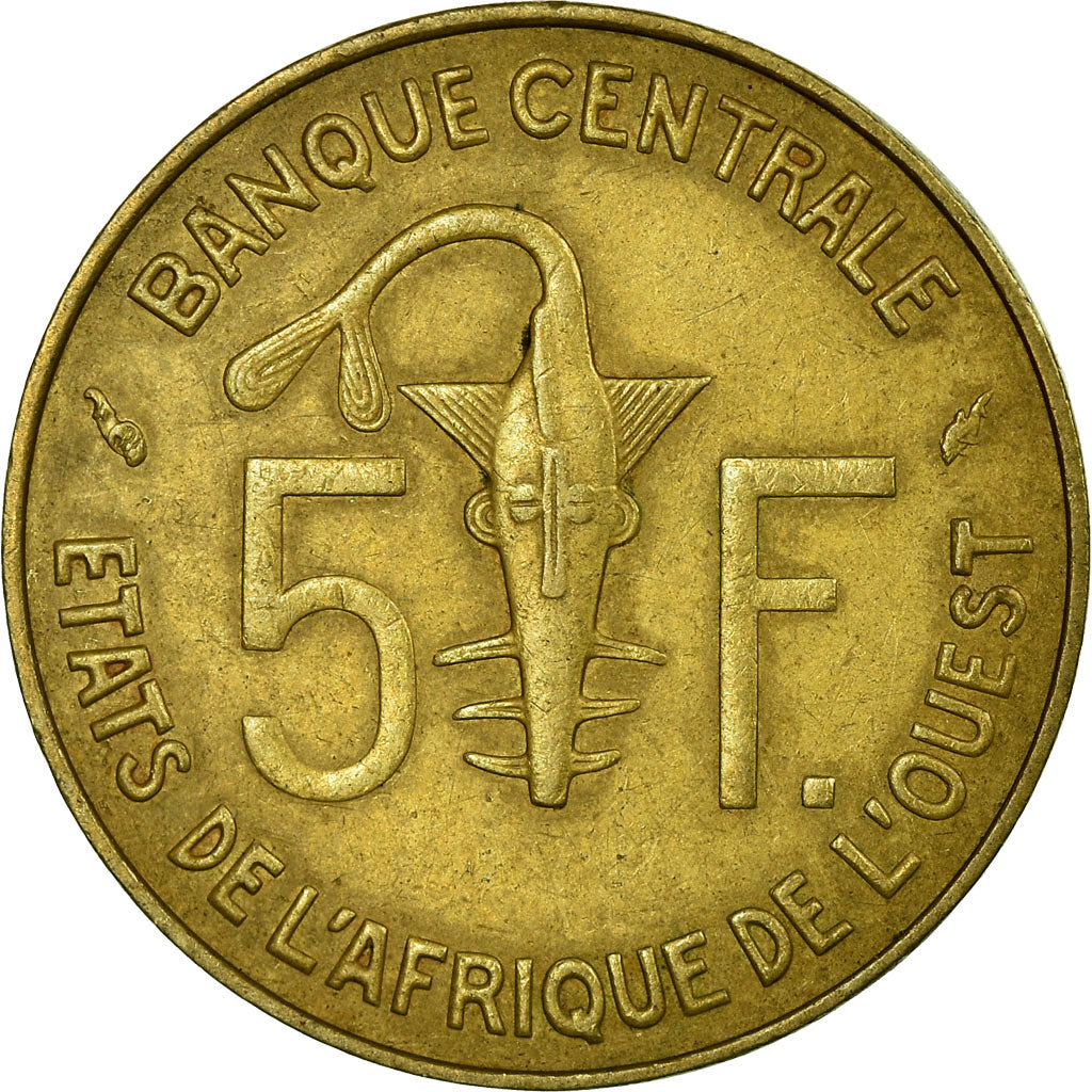 Moneta, Stati dell’Africa centrale, 5 Francs, 1977, Paris, BB