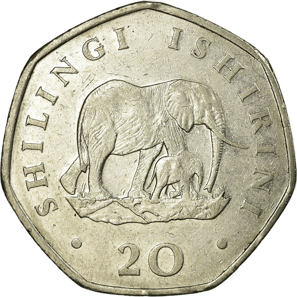 Münze, Tanzania, 20 Shilingi, 1991, SS, Nickel Bonded Steel, KM:27.1