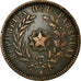 Moneda, Paraguay, 2 Centesimos, 1870, BC+, Cobre, KM:3