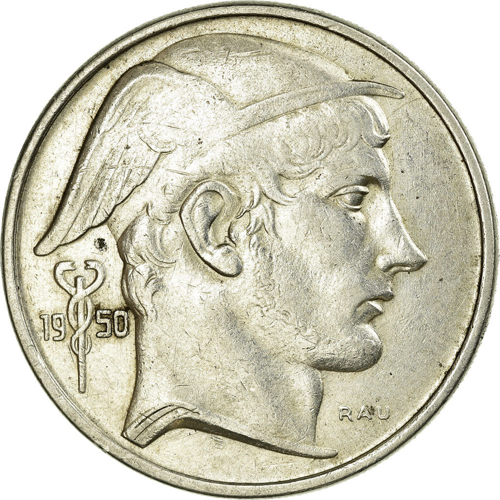 Coin, Belgium, 50 Francs, 50 Frank, 1950, VF(30-35), Silver, KM:137