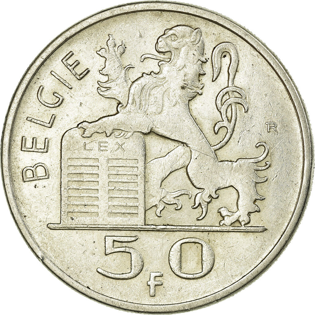 Coin, Belgium, 50 Francs, 50 Frank, 1950, VF(30-35), Silver, KM:137