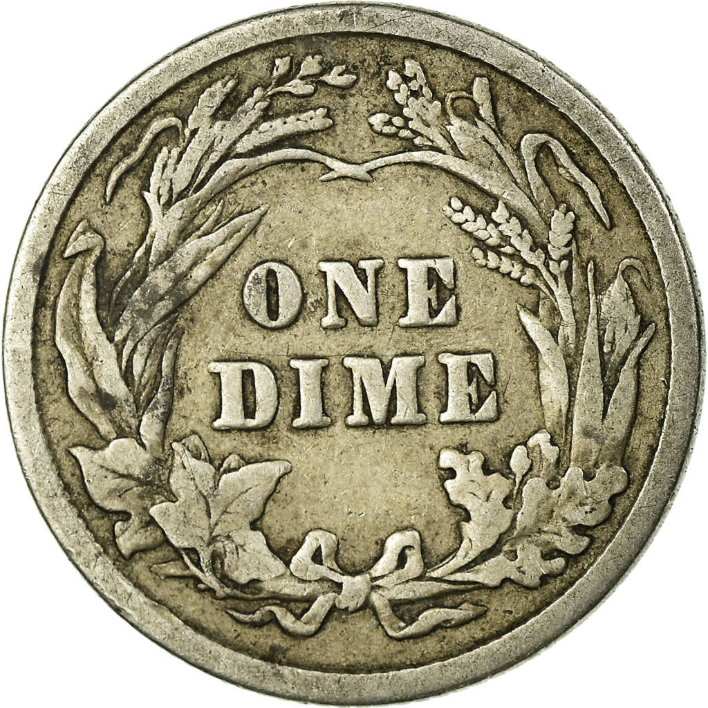Coin, United States, Barber Dime, Dime, 1906, U.S. Mint, Philadelphia