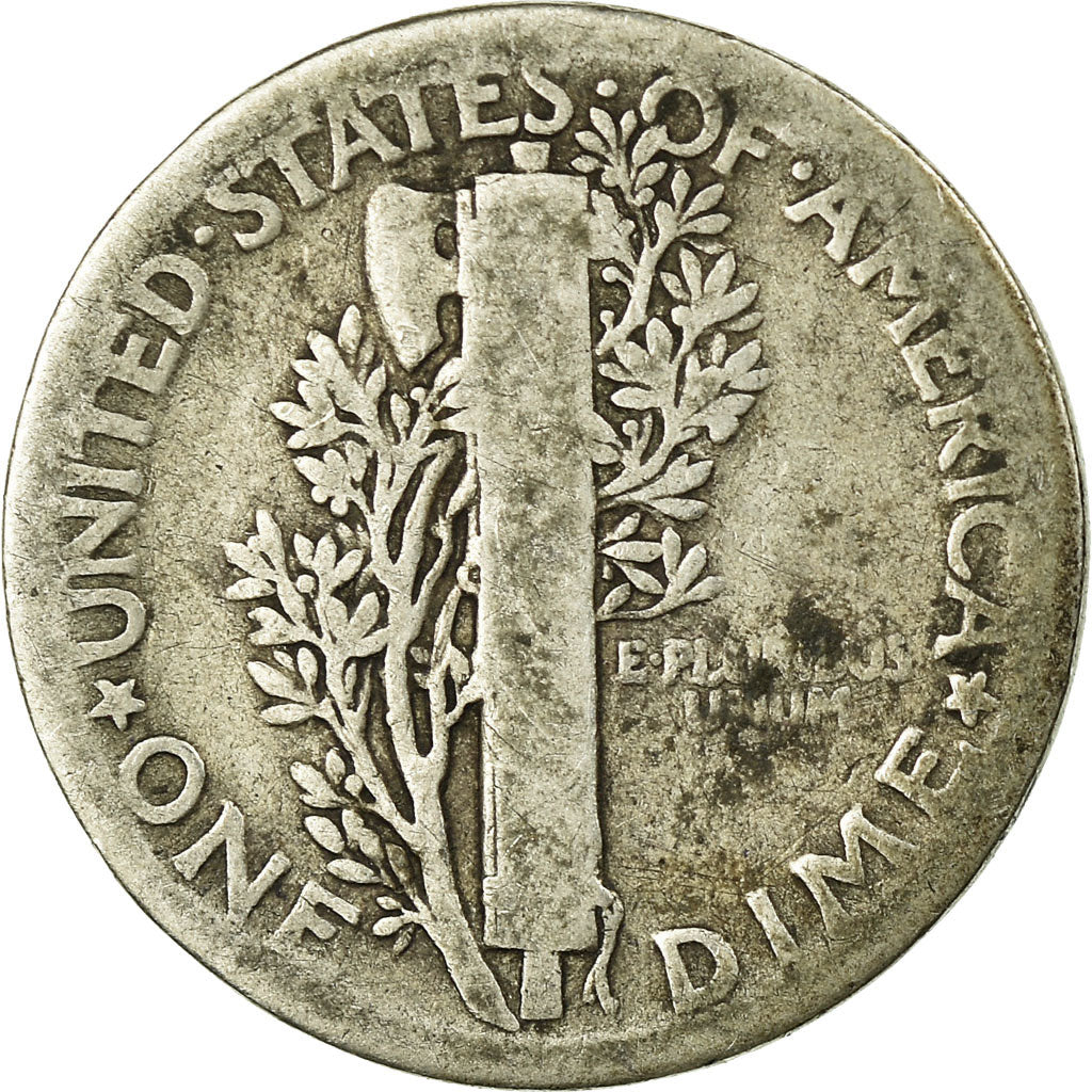 Coin, United States, Mercury Dime, Dime, 1924, U.S. Mint, Philadelphia