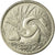 Moneta, Singapur, 5 Cents, 1977, Singapore Mint, EF(40-45), Miedź-Nikiel, KM:2