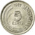 Moneda, Singapur, 5 Cents, 1977, Singapore Mint, MBC, Cobre - níquel, KM:2